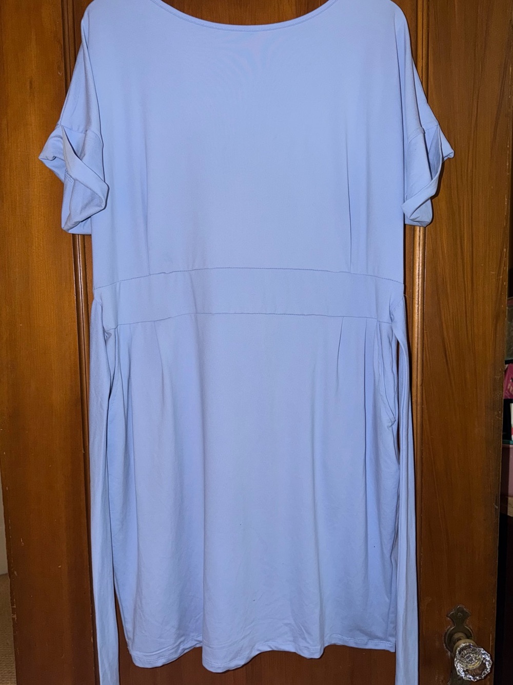 Zenana Outfitters Light Blue Midi Shirt Dress